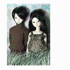 Dolls In The Grass Large Garden Flag (two Sides) by snowwhitegirl