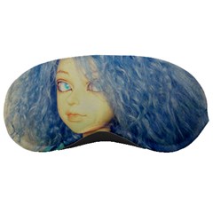 Blue Hair Boy Sleeping Masks by snowwhitegirl