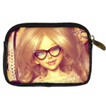 Girls With Glasses Digital Camera Leather Case Back