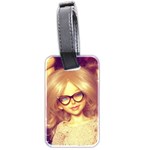 Girls With Glasses Luggage Tags (Two Sides) Back