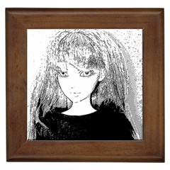 Girl Framed Tiles by snowwhitegirl