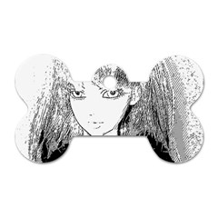 Girl Dog Tag Bone (two Sides) by snowwhitegirl