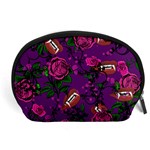 Purple  Rose Vampire Accessory Pouch (Large) Front