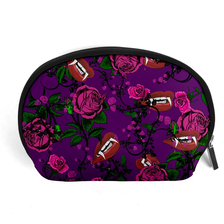 Purple  Rose Vampire Accessory Pouch (Large)