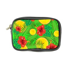 Orange Tropics Green Coin Purse by snowwhitegirl