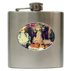 Happy Holidays Hip Flask (6 Oz) by snowwhitegirl