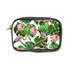 Flamingo Floral White Coin Purse by snowwhitegirl