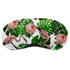 Flamingo Floral White Sleeping Masks by snowwhitegirl