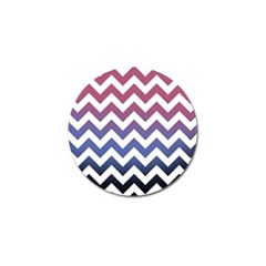 Pink Blue Black Ombre Chevron Golf Ball Marker (10 Pack) by snowwhitegirl