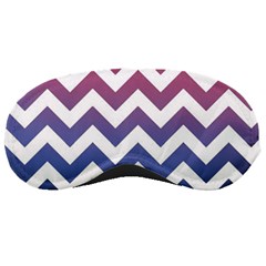 Pink Blue Black Ombre Chevron Sleeping Masks by snowwhitegirl