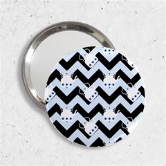 Blue Teapot Chevron 2 25  Handbag Mirrors by snowwhitegirl