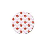 Watermelon Chevron Golf Ball Marker Front