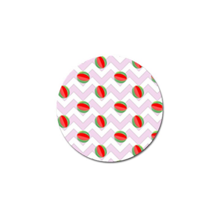 Watermelon Chevron Golf Ball Marker