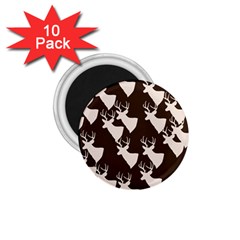 Brown Deer Pattern 1 75  Magnets (10 Pack)  by snowwhitegirl