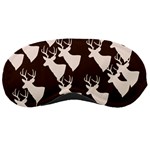 Brown Deer Pattern Sleeping Masks Front