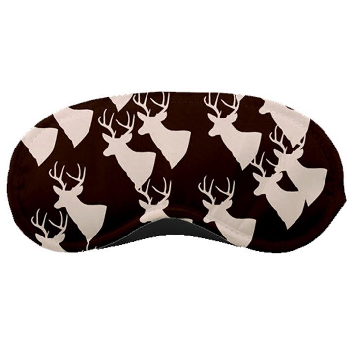 Brown Deer Pattern Sleeping Masks