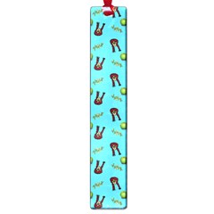 School Girl Pattern Blue Large Book Marks by snowwhitegirl