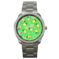 Lemons And Limes Sport Metal Watch by snowwhitegirl