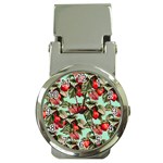 Fruit Branches Green Money Clip Watches Front