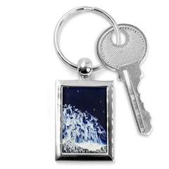 Blue Waves Sea Key Chains (rectangle)  by snowwhitegirl