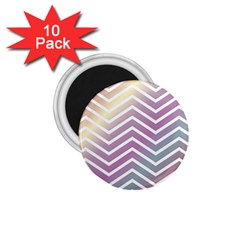 Ombre Zigzag 01 1 75  Magnets (10 Pack)  by snowwhitegirl