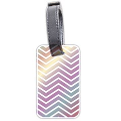 Ombre Zigzag 01 Luggage Tags (two Sides) by snowwhitegirl