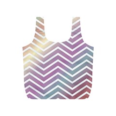 Ombre Zigzag 01 Full Print Recycle Bag (s) by snowwhitegirl