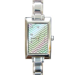 Ombre Zigzag 02 Rectangle Italian Charm Watch by snowwhitegirl