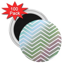 Ombre Zigzag 02 2 25  Magnets (100 Pack)  by snowwhitegirl