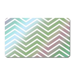 Ombre Zigzag 02 Magnet (rectangular) by snowwhitegirl