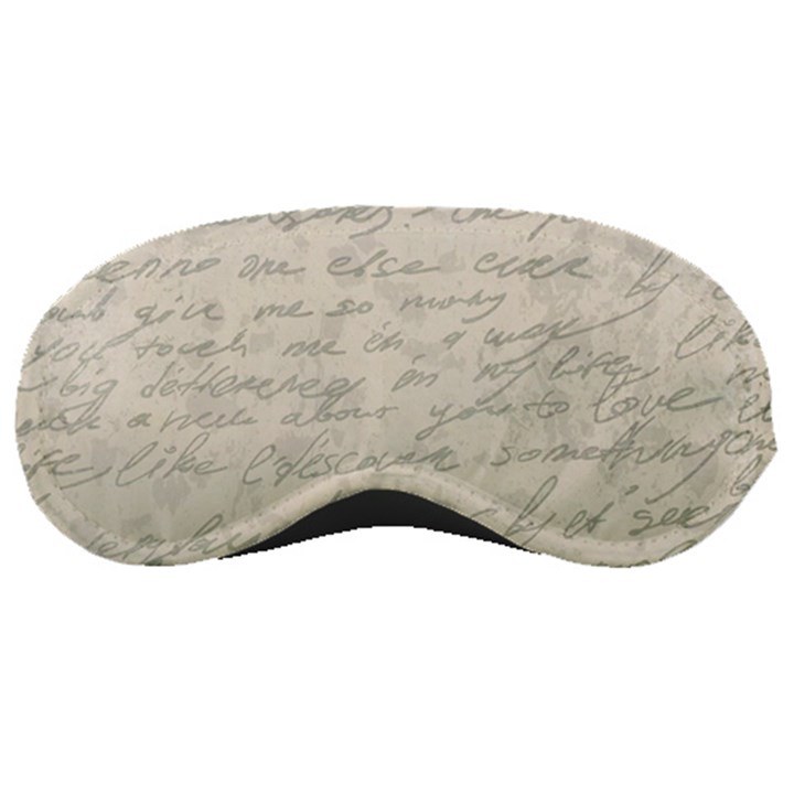 Handwritten Letter 2 Sleeping Masks