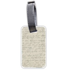 Handwritten Letter 2 Luggage Tags (two Sides) by vintage2030