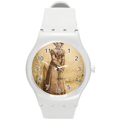 Lady 2507645 960 720 Round Plastic Sport Watch (m) by vintage2030