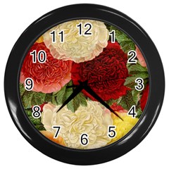 Flowers 1776429 1920 Wall Clock (black) by vintage2030