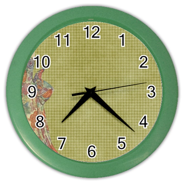 Background 1619142 1920 Color Wall Clock