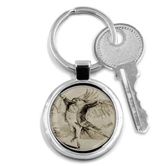 Bird 1515866 1280 Key Chains (round)  by vintage2030