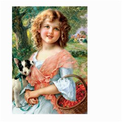 Girl With Dog Large Garden Flag (two Sides) by vintage2030