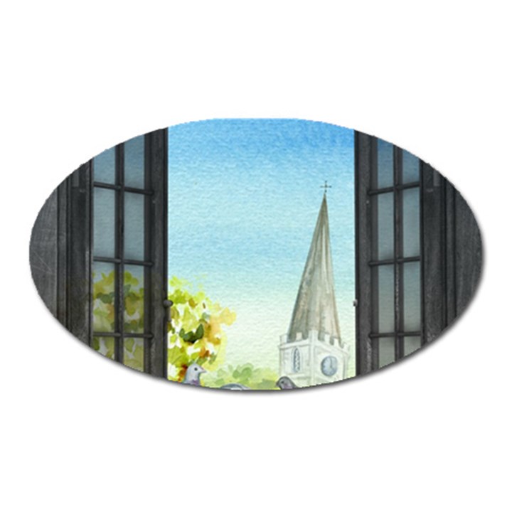 Town 1660455 1920 Oval Magnet