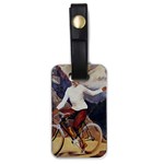 Woman On Bicycle Luggage Tags (One Side)  Front