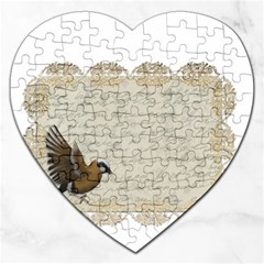 Tag Bird Jigsaw Puzzle (heart) by vintage2030