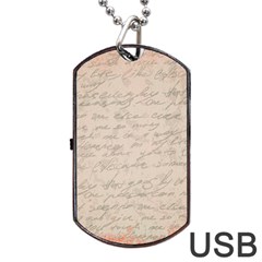 Letter Dog Tag Usb Flash (two Sides) by vintage2030