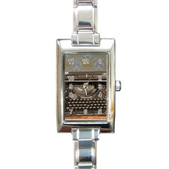 Typewriter Rectangle Italian Charm Watch by vintage2030