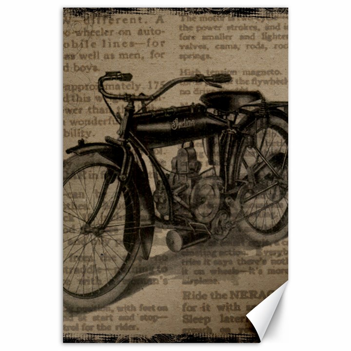 Bicycle Letter Canvas 24  x 36 