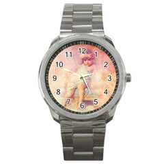 Baby In Clouds Sport Metal Watch by vintage2030