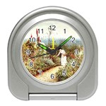 Lady And Scenery Travel Alarm Clock Front