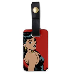 Comic Girl Luggage Tags (one Side)  by vintage2030