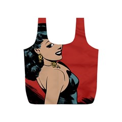 Comic Girl Full Print Recycle Bag (s) by vintage2030