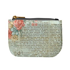 Rose Book Page Mini Coin Purse by vintage2030