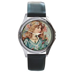 Lady Round Metal Watch by vintage2030