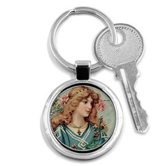 Lady Key Chains (round)  by vintage2030